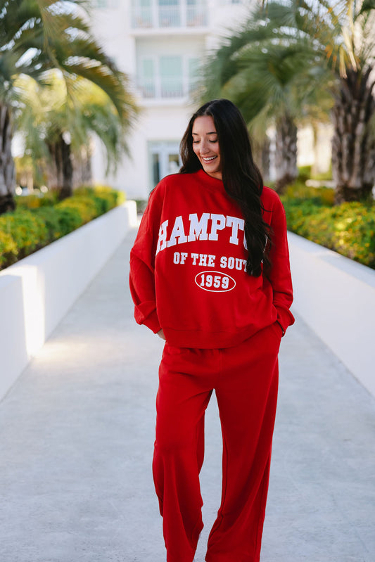 Varsity Crewneck | Red