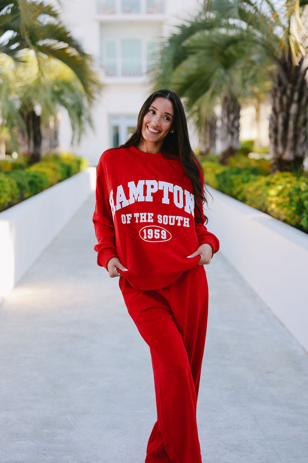 Varsity Crewneck | Red