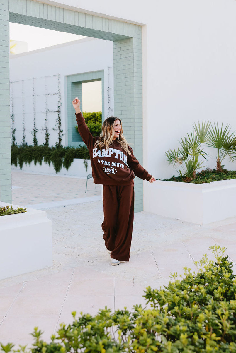 Varsity Crewneck | Brown