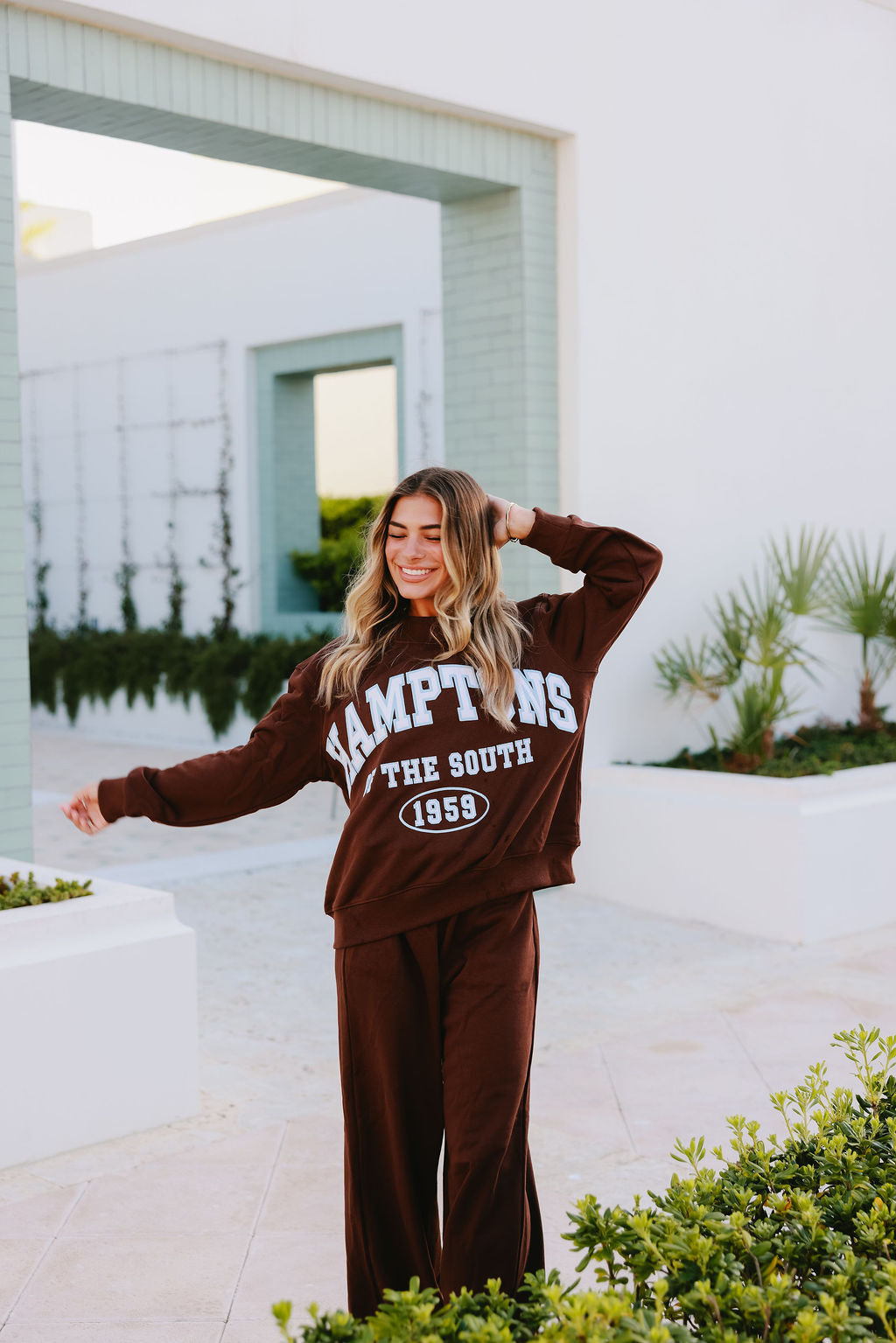 Varsity Crewneck | Brown