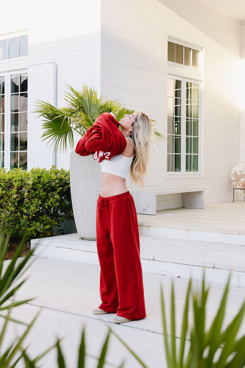 Varsity Pant | Maroon