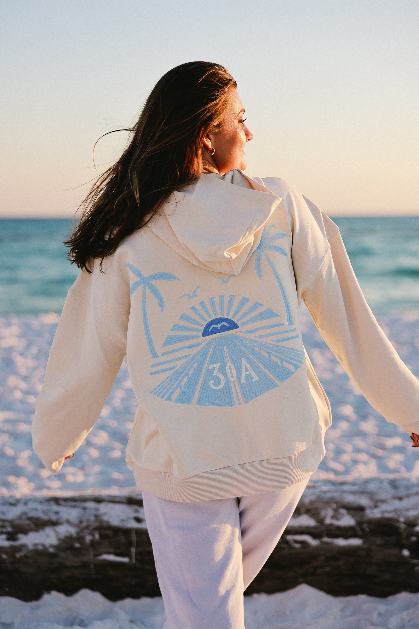 LIMITED EDITION | 30A Traditional Hoodie | Ice Blue
