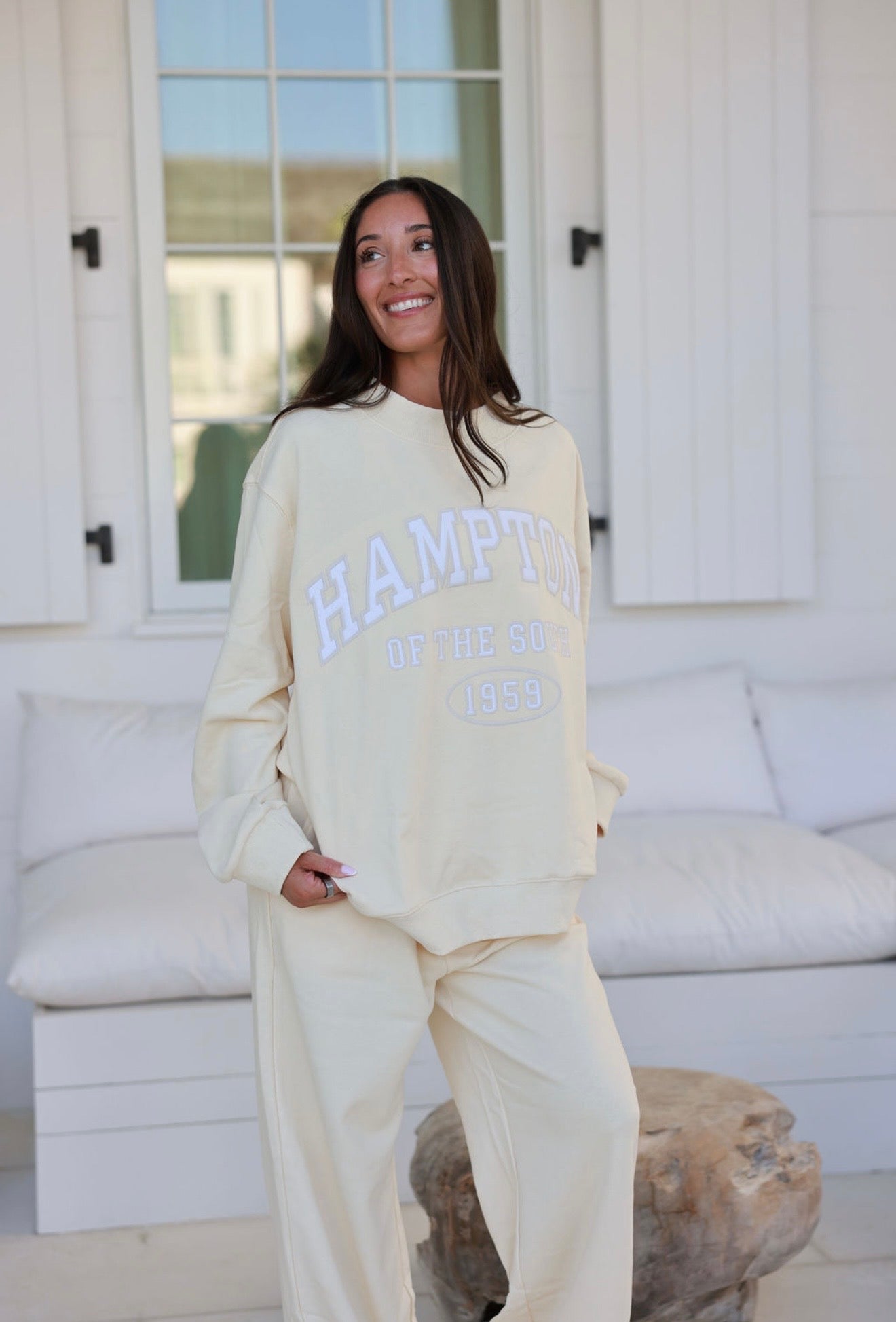 Varsity Crewneck | Butter Yellow